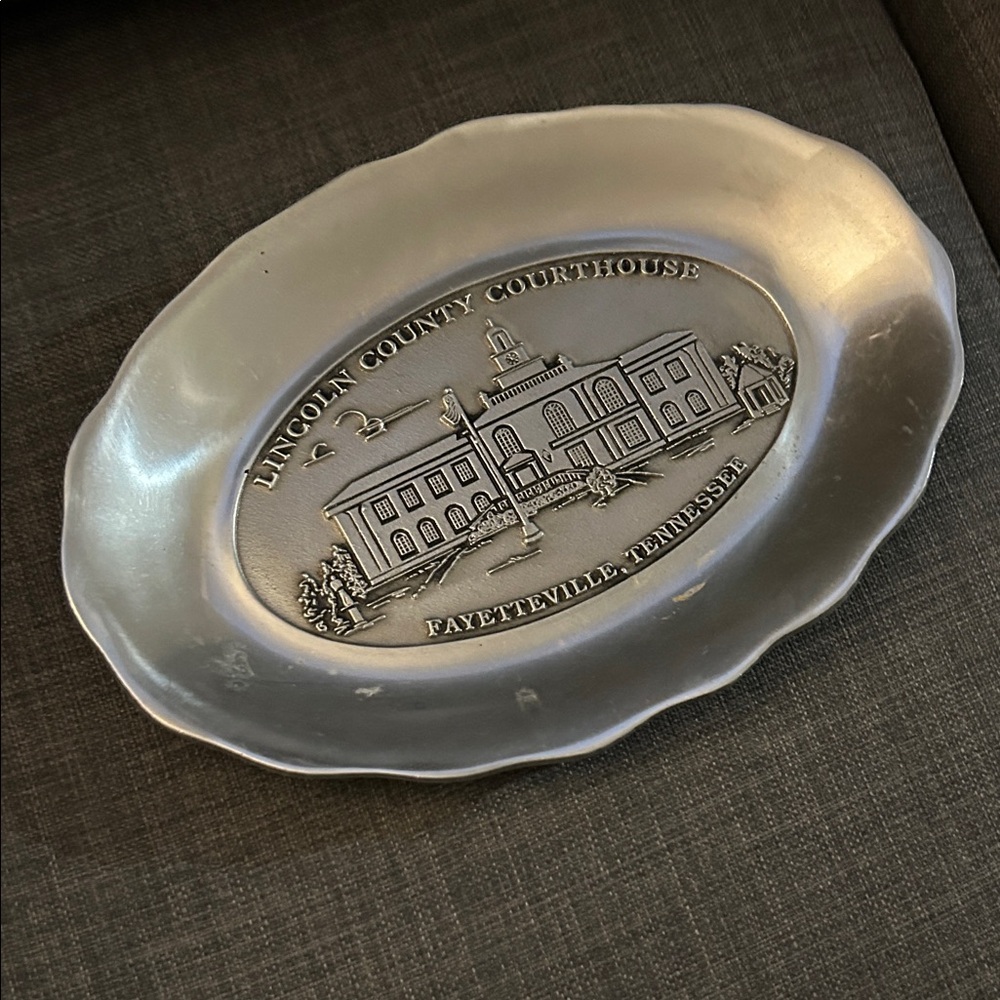 Wilton Pewterex TN Courthouse Plate